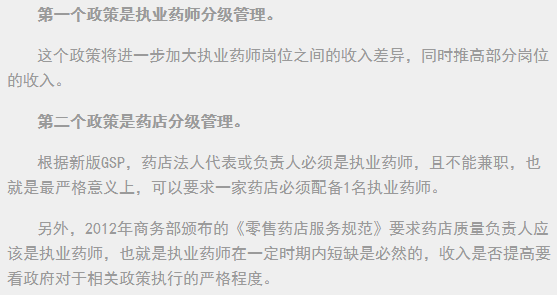 执业药师的收入状况及其影响因素