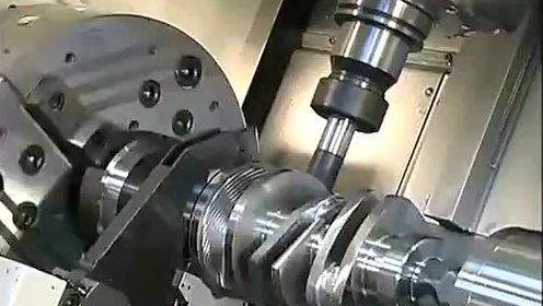 数控车床曲轴加工视频，工艺技术与操作过程详解