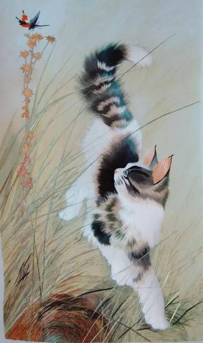 双面绣猫大师，传统工艺的璀璨瑰宝与现代艺术的创新典范