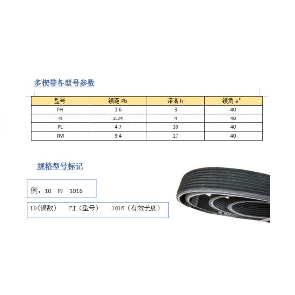 多楔皮带的特性及应用