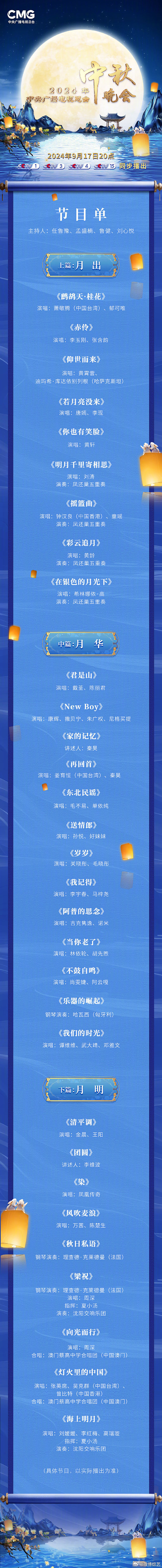重庆卫视节目单概览