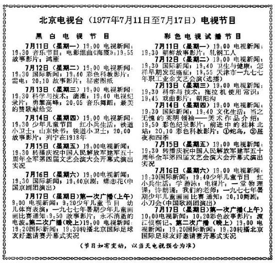 中央CCTV-5电视节目表概览