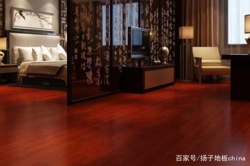 香脂木豆地板效果图，自然美感与实用性的完美结合