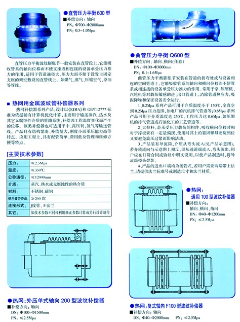 金属软管与波纹补偿器的技术特性及应用领域探讨